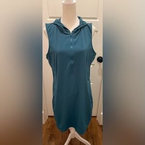 Title Nine. Boom Sleeveless Hoodie Dress. Blue. Size 12.